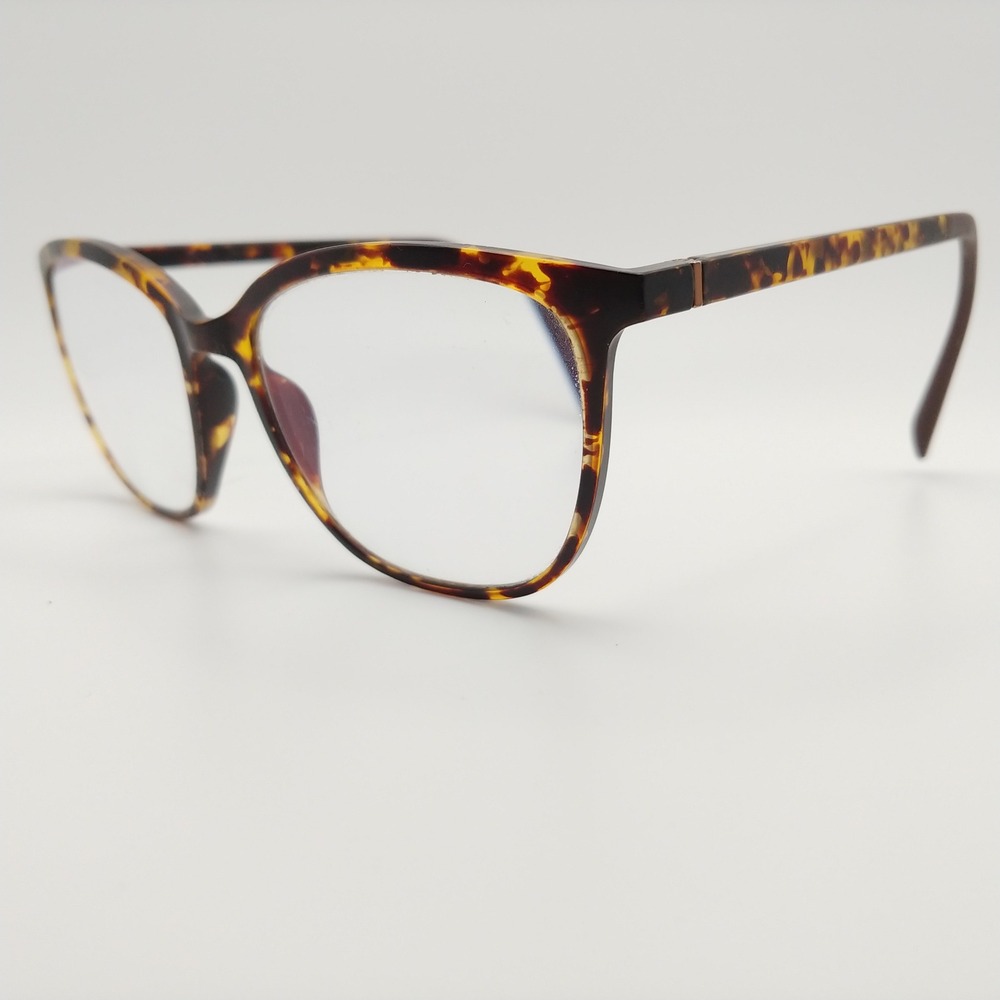 Eco Eyeglasses Frames Women 51-17-140 Brown Tortoise Biobased DTRT Cat Eye